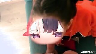 CHEEKY GEEK STEPSIS SUCKED THE SOUL out of my DICK WHILE PLAYING NINTENDO