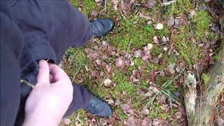 Pissing in the forest