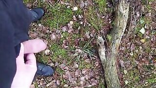 Pissing in the forest