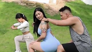 RUTINA DE EJERCICIO TERMINA EN SEXO CACHONDO CON UNA LATINA TATUADA - JACOB NEW MAN