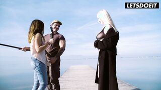 Blonde MILF Risky Fuck with Horny Fisherman - LATINA MILF