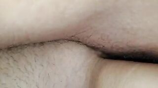 My dick cums inside her pussy. She wants me to cum inside risky without condom