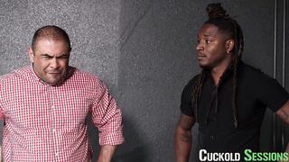 CuckoldSessions - House Decorators Fuck Hot Blonde IN FRONT OF HER HUSBAND