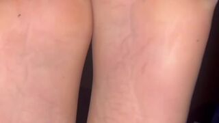 Clear Latex Toe Socks footplay & lotion