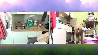 I cook naked, in a small apron