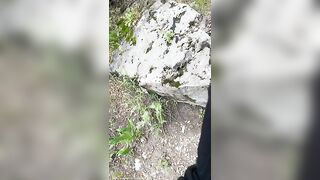 Фанат встретил и трахнул меня в лесу. С разговорами