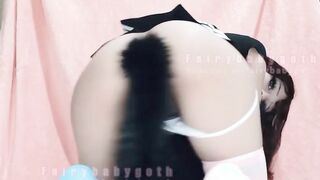Fairybabygoth E-Girl Petite Asian Fucks Herself with a Giant Dildo | onlyfans @fairybabygoth