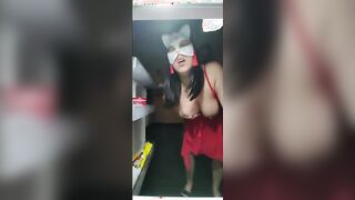 Wife fucked in the kitchen