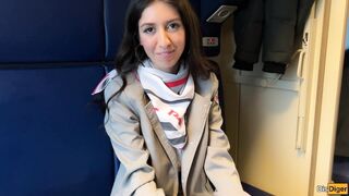 Train Conductor Caught Passenger Jerking Off, But Wasn't Confused and Jumped on His Cock