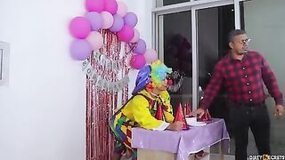 BIRTHDAY GIRL GETS FUCKED AT HOME WHILE HER DADDY IS AT WORK