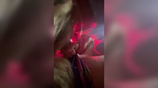 She gave him a blowjob