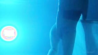 Quiet me time in the pool when everyone else is asleep.