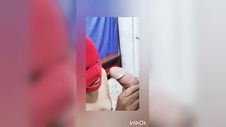 Sexo oral de arrecha