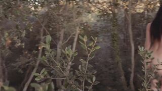 Melisa Mendini Nude forrest walk