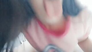 Just a horny student Humping pillow and moaning for u . I want that hard cock for ride it until cum♡