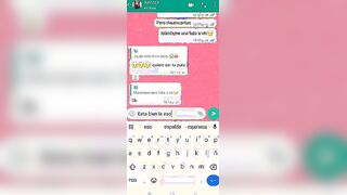 Conversación de WhatsApp con la novia de mi mejor amigo acaba en una noche de sexo bien rico y duro.