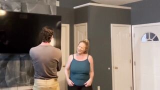 Hot Busty Mature Milf Danni Jones' Son's Friend Fixes Her House and Her Pussy - 32 Year Age Gap!!