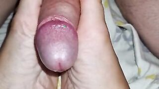 the pig only needs to see a little pussy to fill my feet with cum