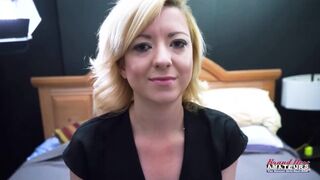 Horny Blonde Cutie Keyton Sucks A Dick And Ass And Gets Her Pussy Banged!