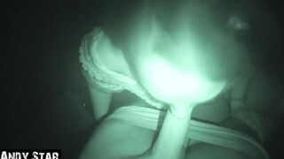 In the parking lot at night POV-BLOWJOB