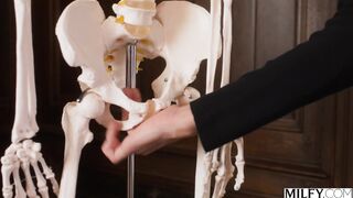 MILFY Fit Blonde Teacher Millie Keeps Bad Boy After School