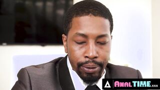 ANALTIME.XXX - Office Nympho Gia Derza Begs Her Footlong Cock Boss To Destroy Her PUSSY AND ASS!