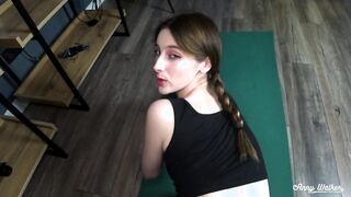 Stepsister Was Filming A Workout Video, But I Fucked Her Hard And Finished On Her Face - Anny Walker