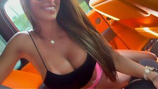 Fucking and Folding Sexy Pornstar Miss Lexa in my Rolls Royce