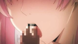 Pink Haired Beauty Loves to make Paizuri with her Huge Tits