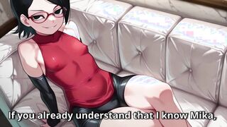 Locktober: Sarada chastity joi with