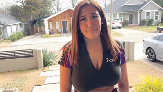 Big Boobed Delivery Slut Proves She Knows How To Handle Your Package (Hardcore Blowjob And Anal)