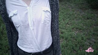 Gave a lot of sperm to a beautiful nymphomaniac in the forest (part 2)