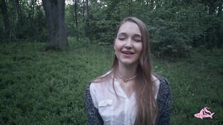 Gave a lot of sperm to a beautiful nymphomaniac in the forest (part 2)