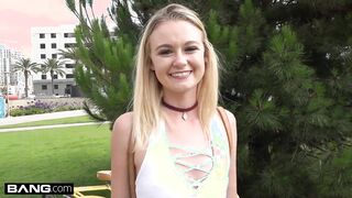 Amateur Teen Kenzie POV fuck in public bike room