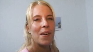 Amateur Blonde Convinced To Making Porn Video