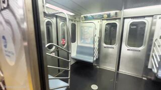 RISKY BLOWJOB, MADE HIM CUM ON NYC SUBWAY