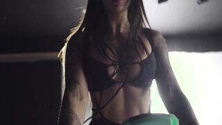 Susy Gala fucks so hot with big cock boy in the gym, and on her house Tommy Cabrio