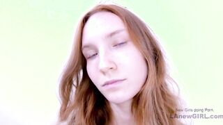 Tall & skinny Brunette Model fucked in the ass & cums