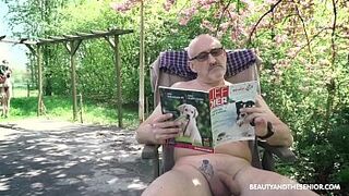 Horny Teenie gets grandpa angry and horny