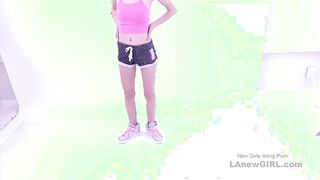New 18 Girl with skinny body gets fucked at her modeling audition
